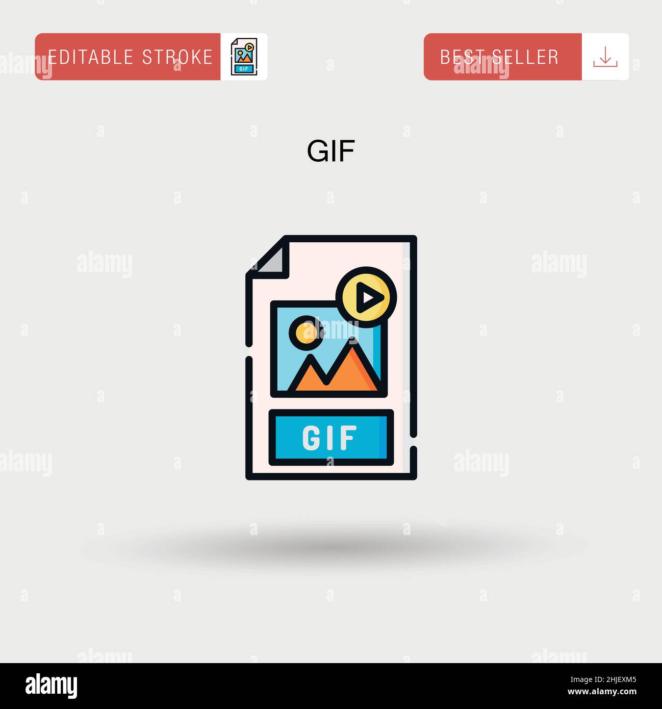 Modelo de design de banner web gif animado vetor grátis