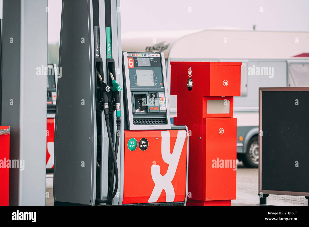 Oslo, Norway. YX Energi Oils Gas Station. Yx Energi, Formerly Known As Hydro Texaco, Is A