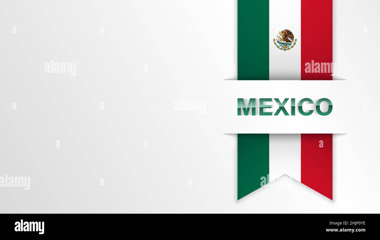 EPS10 Vector Patriotic background with Mexico flag colors. An element of impact for the use you want to make of it. Stock Vector