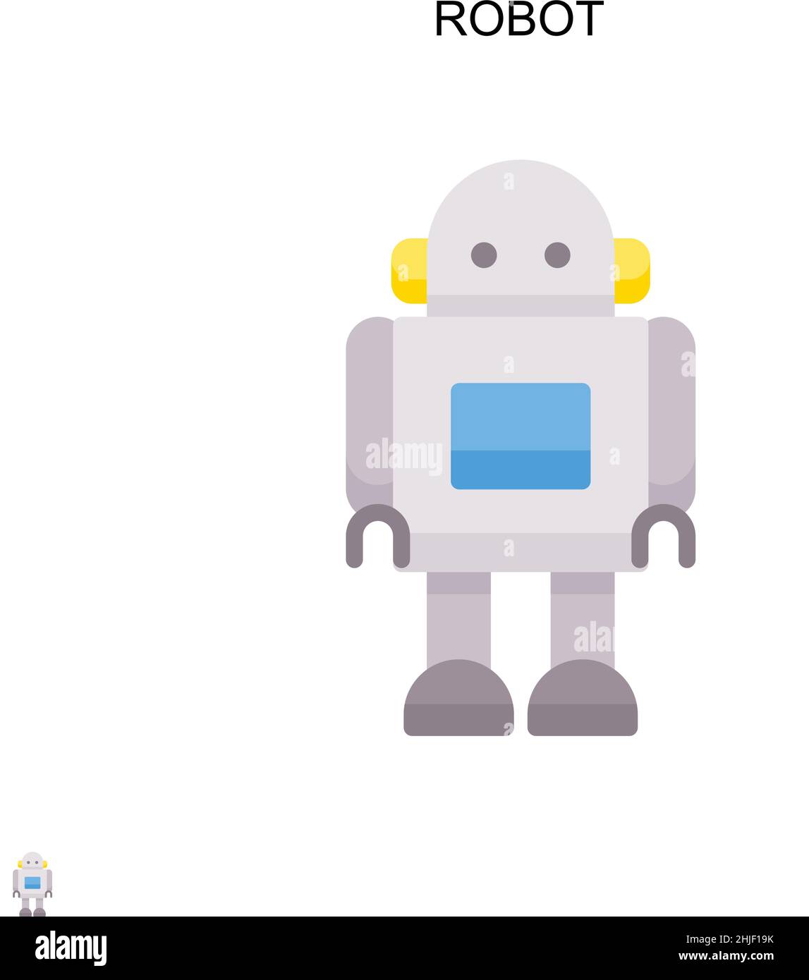 Robot Simple vector icon. Illustration symbol design template for web  mobile UI element Stock Vector Image & Art - Alamy