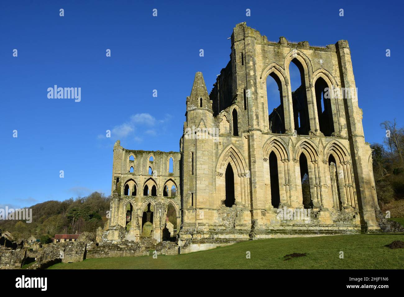 Rievauxl Abbey, Yorkshire, England Stock Photo
