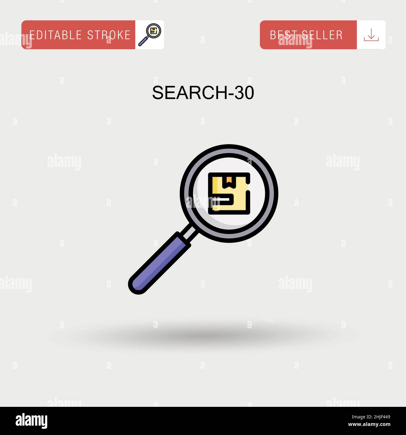Search-30 Simple vector icon. Stock Vector