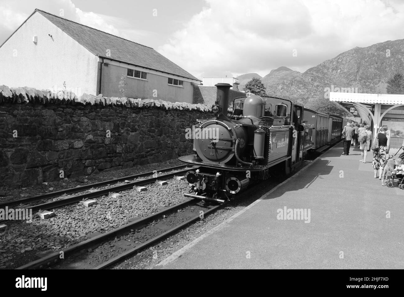 The Ffestiniog and Welsh Highland steam railway stretches through the