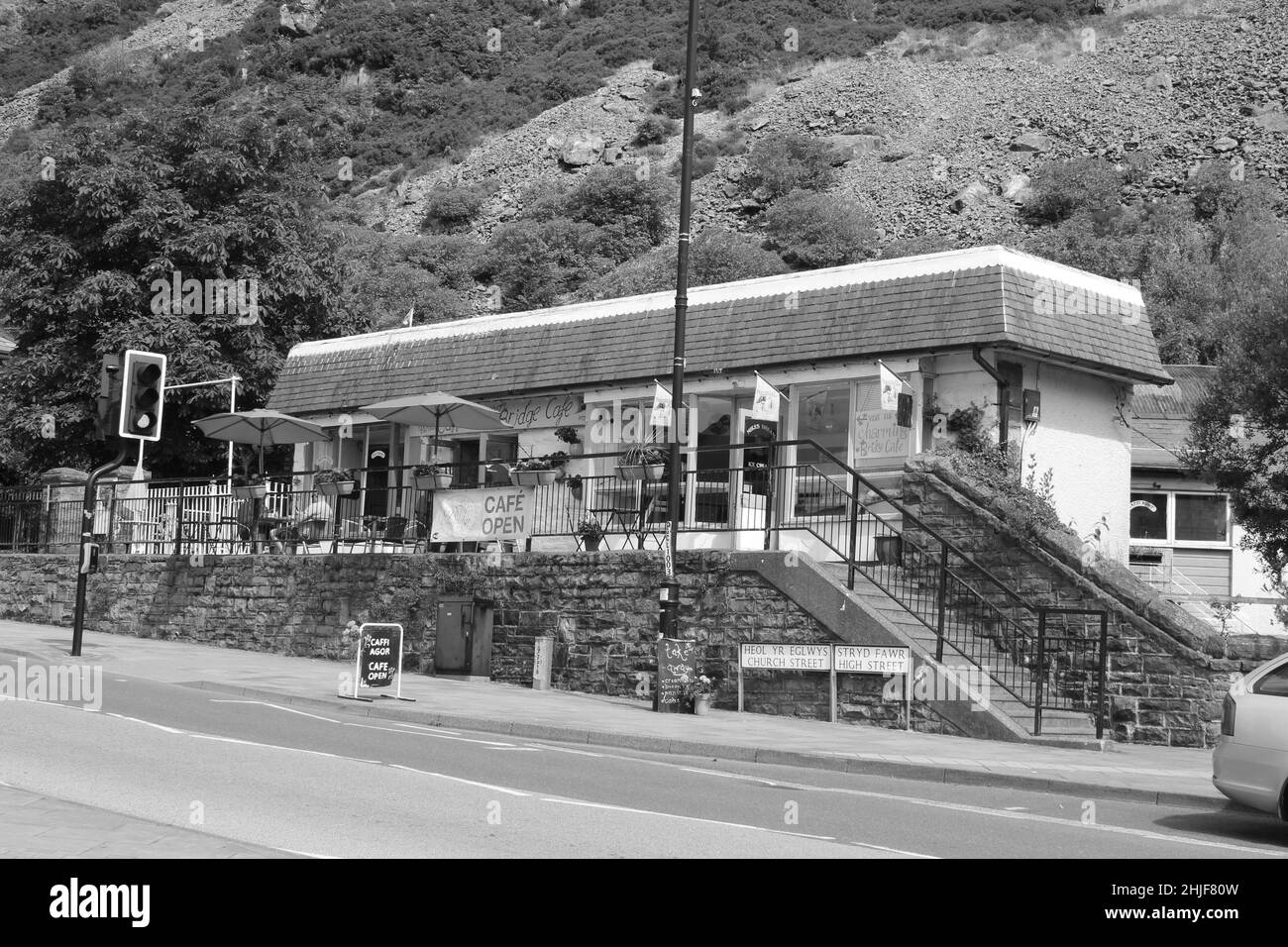 The Ffestiniog and Welsh Highland steam railway stretches through the