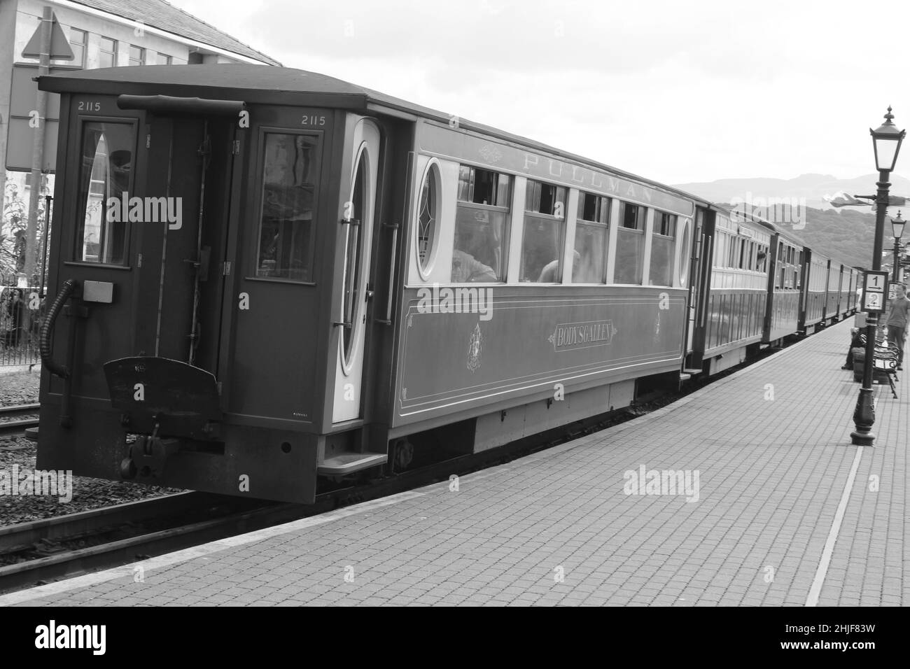 The Ffestiniog and Welsh Highland steam railway stretches through the