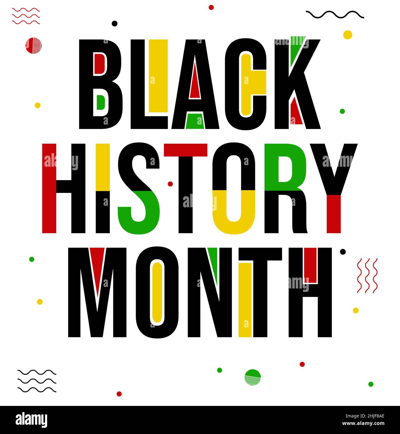 gasolina yo lavo mi ropa erosión Black History Month Typography Social Media Post Design Background.  Colorful Abstract supporting black moment concept backdrop Stock Photo -  Alamy
