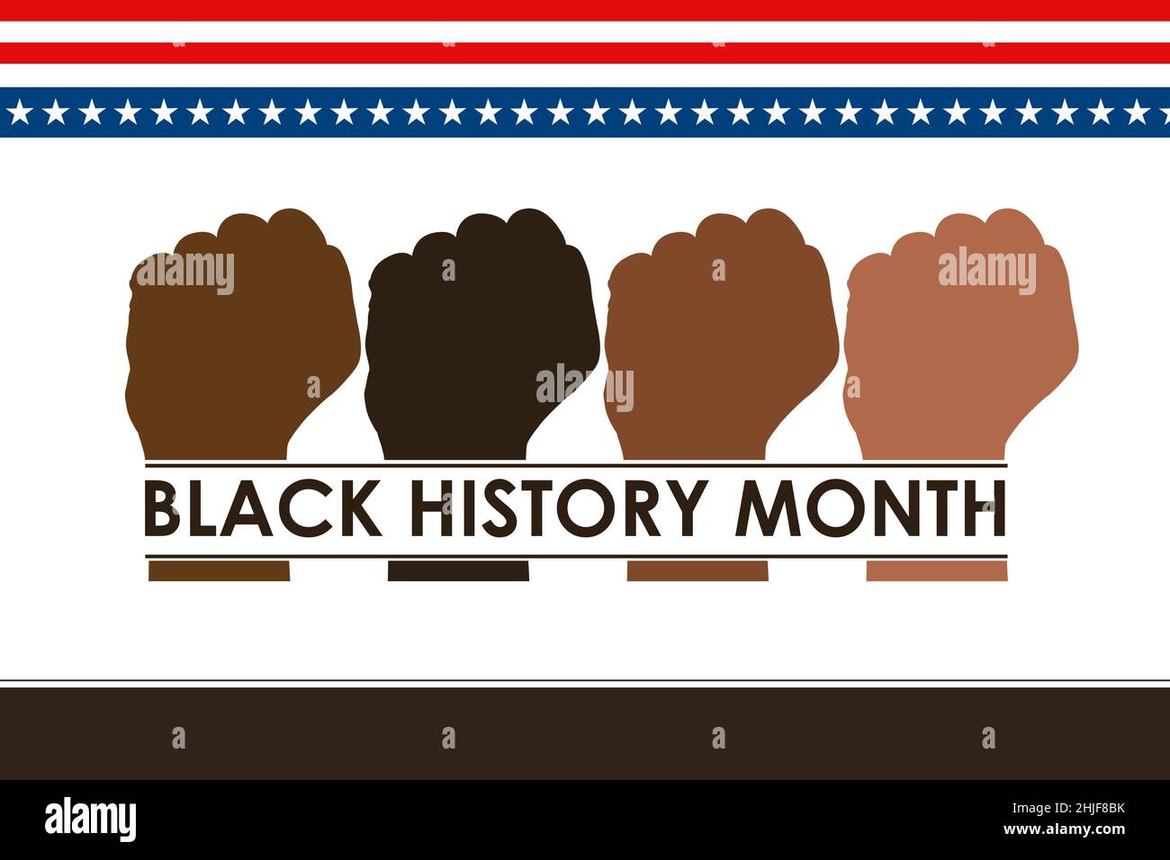 Black history month fist hi-res stock photography and images - Alamy