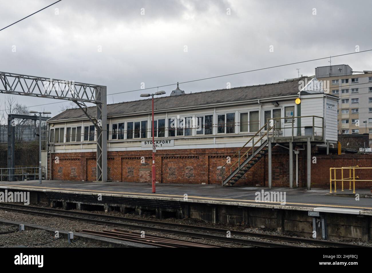 Stockport No 1 Signalbox Stock Photo - Alamy