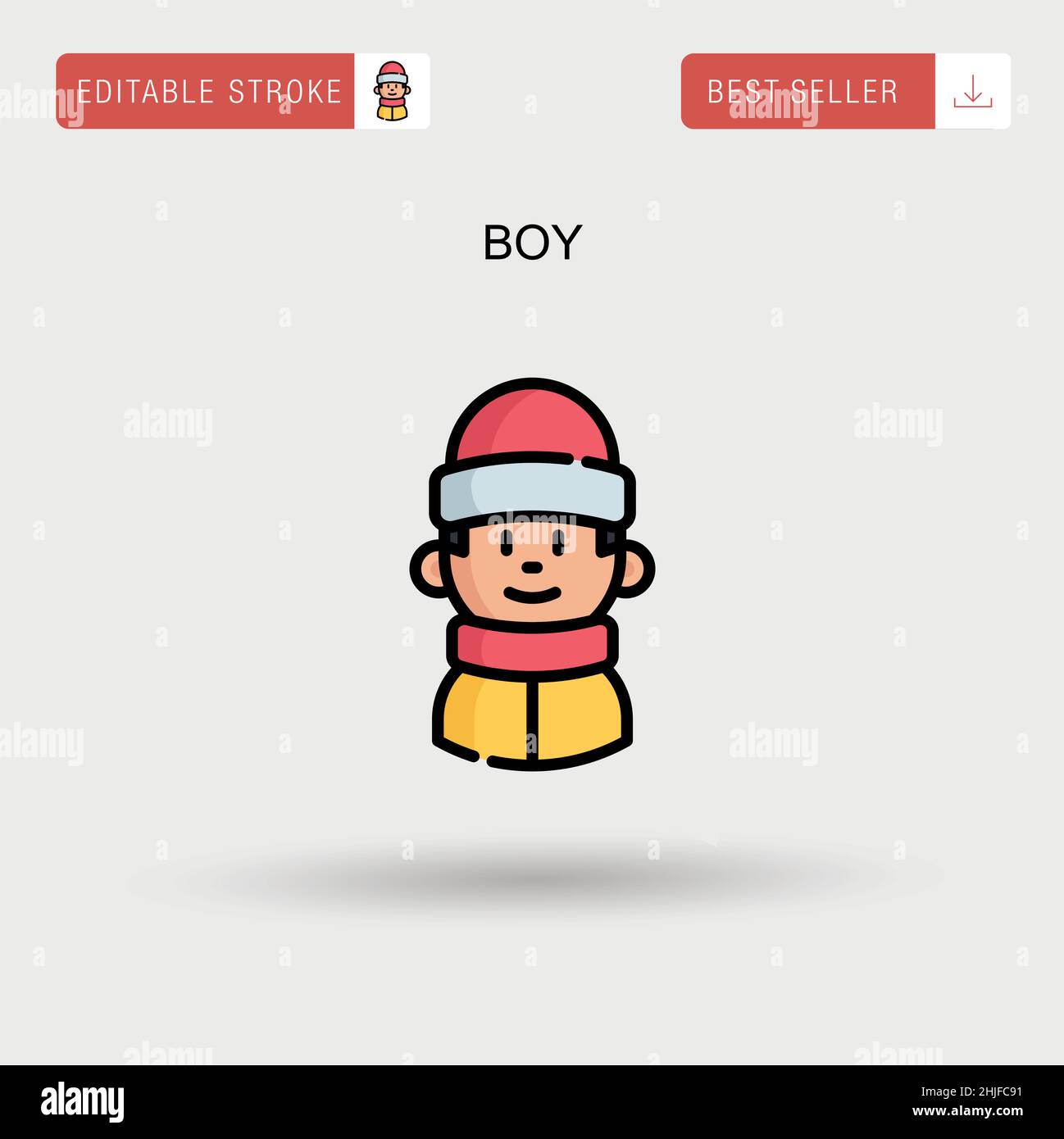 Boy Simple vector icon Stock Vector Image & Art - Alamy