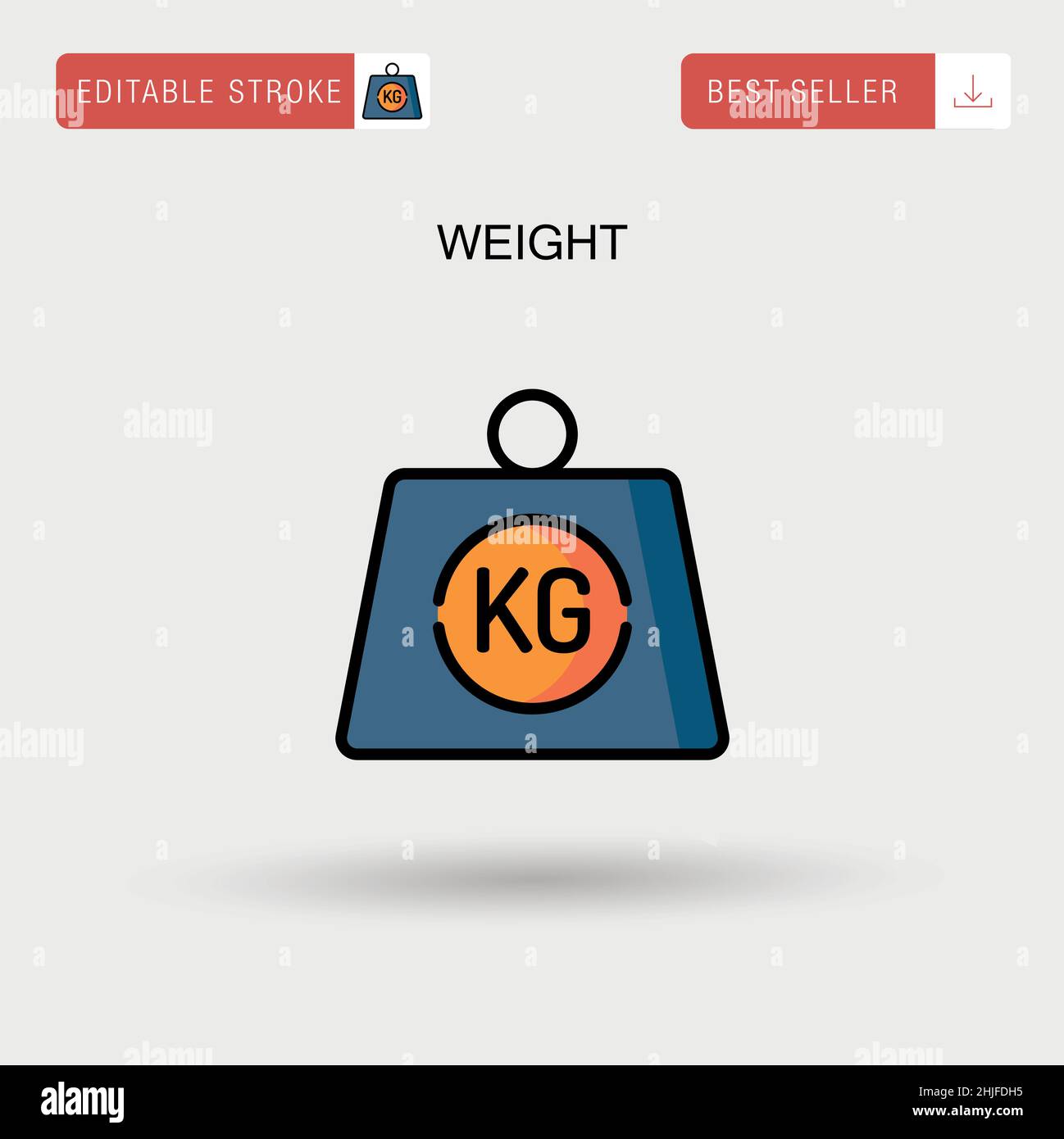 Weight Simple vector icon Stock Vector Image & Art - Alamy