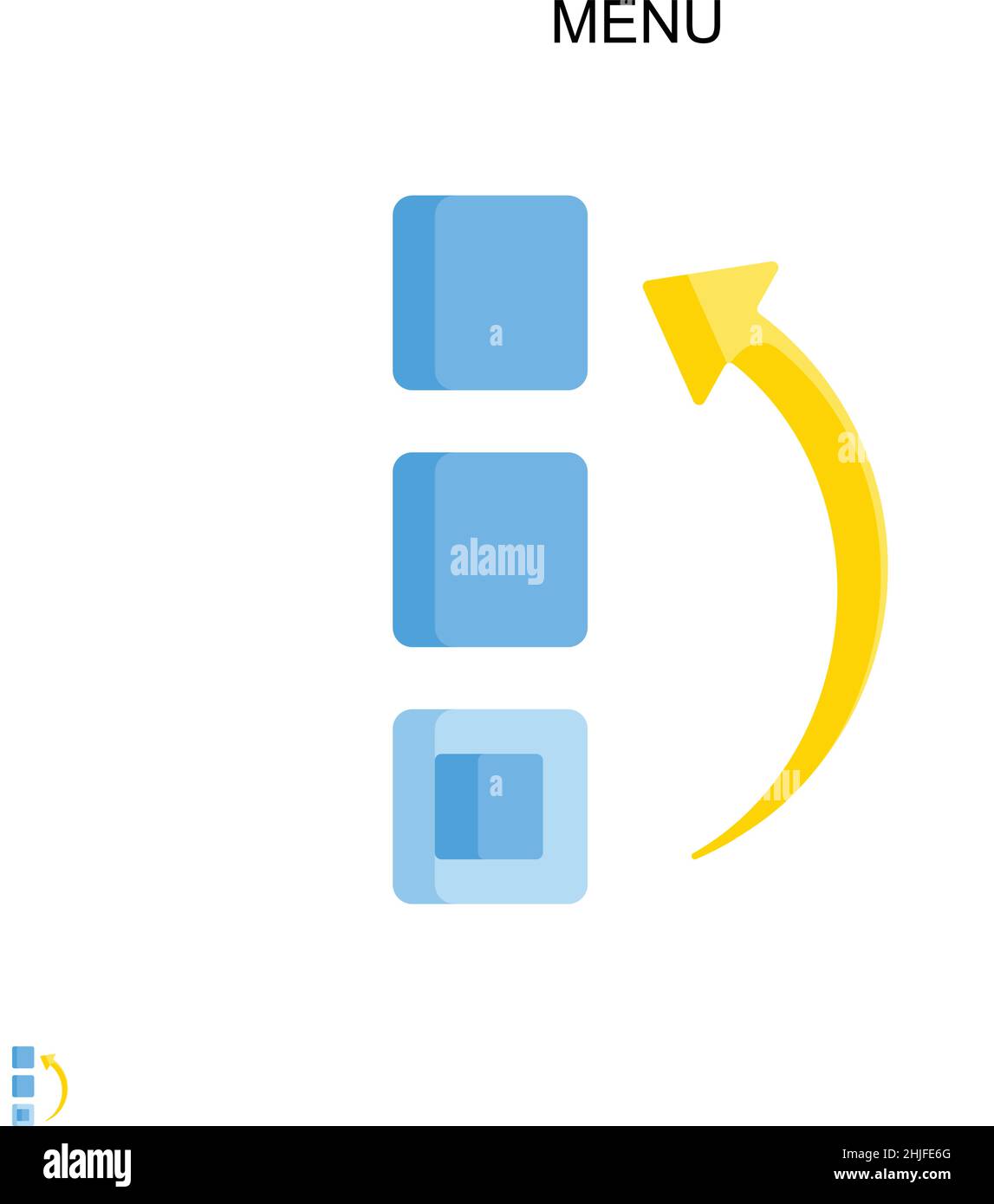 Menu Simple vector icon. Illustration symbol design template for web ...
