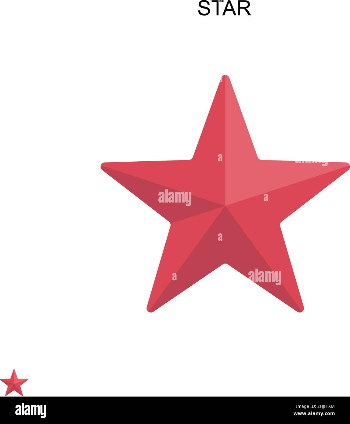 Star Simple vector icon. Illustration symbol design template for web ...