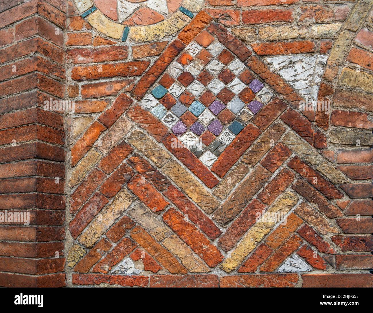 Architectural decoration on a church in Bologna, Italy Stock Photo Alamy