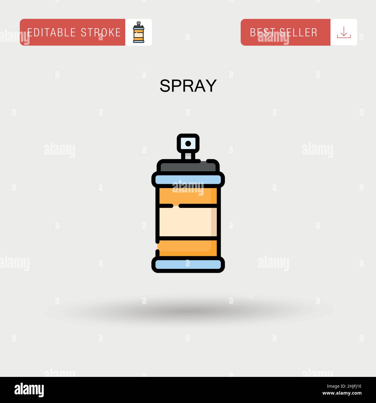 Spray Simple vector icon Stock Vector Image & Art - Alamy