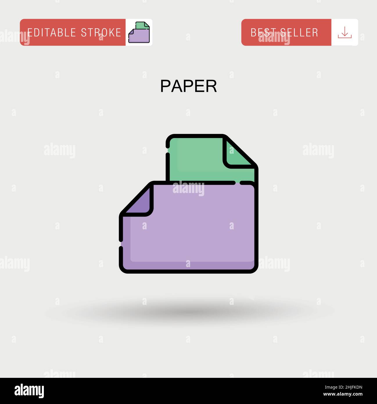 Paper Simple vector icon Stock Vector Image & Art - Alamy