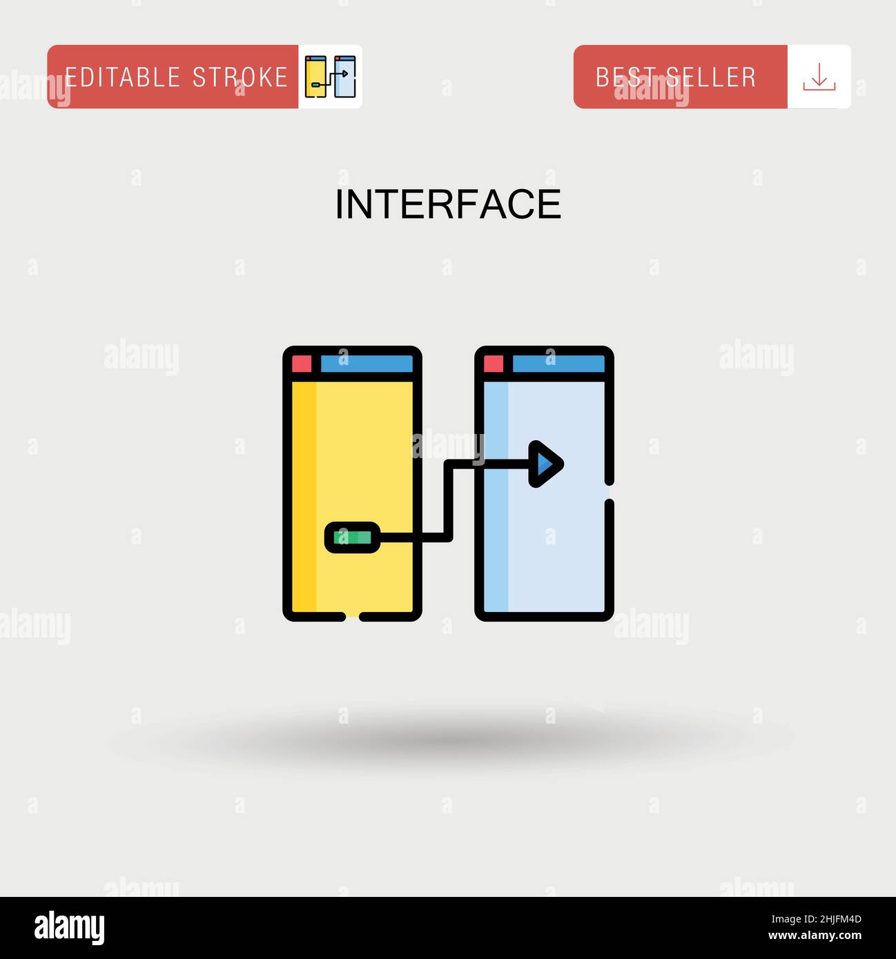 Interface Simple vector icon Stock Vector Image & Art - Alamy