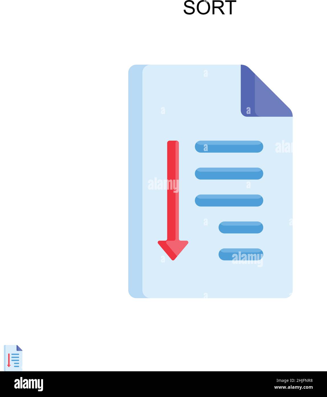 Sort Simple vector icon. Illustration symbol design template for web ...