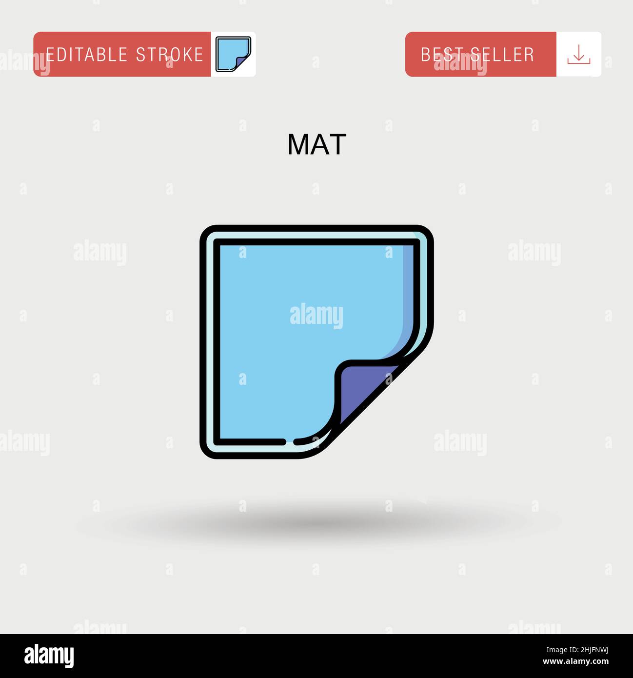 Mat Simple vector icon Stock Vector Image & Art Alamy