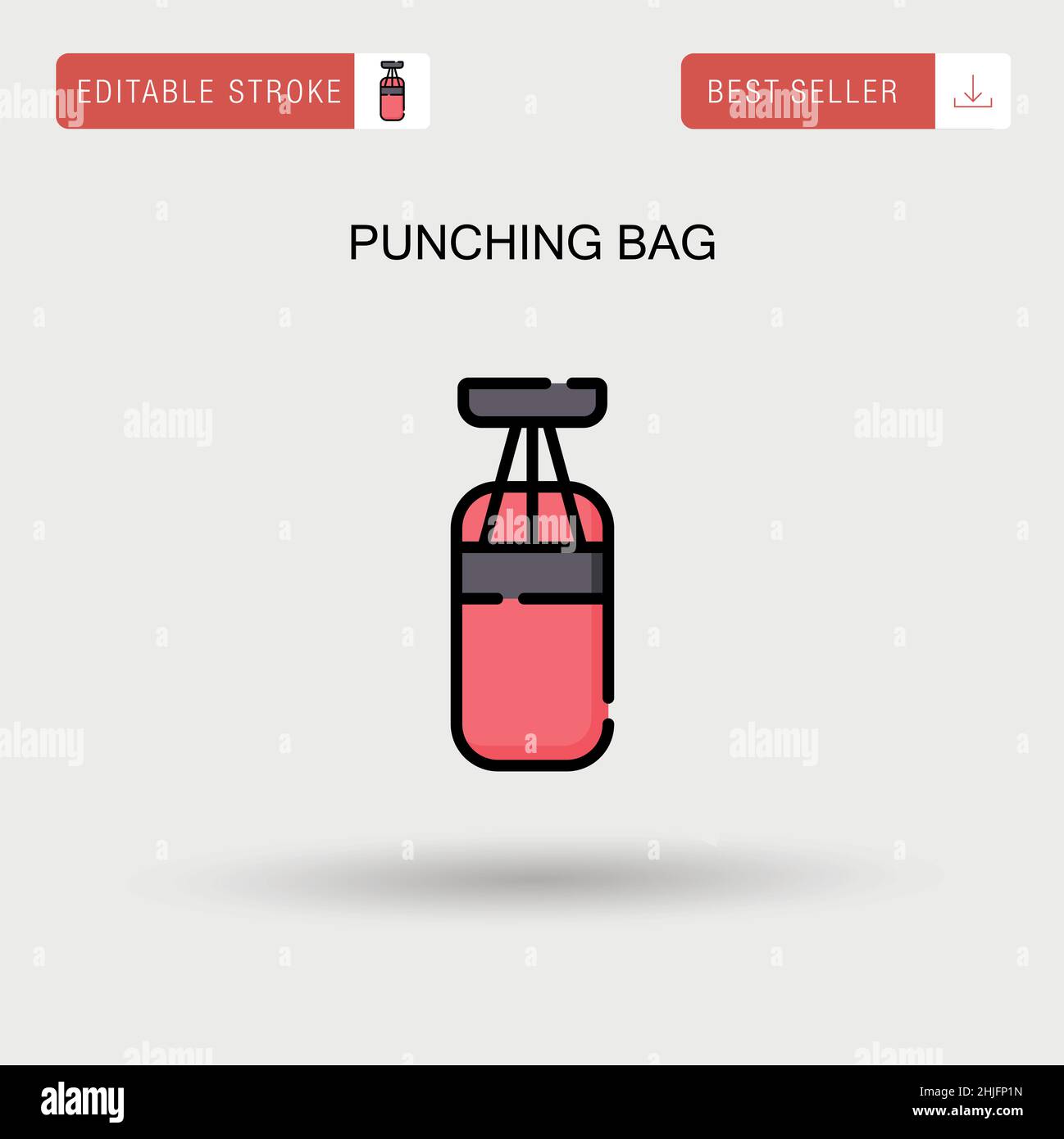 Punching bag Simple vector icon Stock Vector Image & Art Alamy