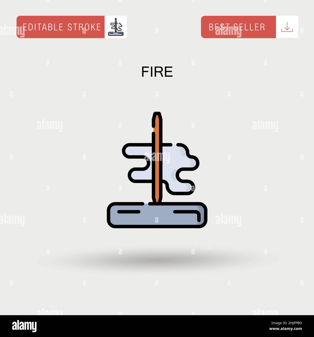 Fire Simple vector icon Stock Vector Image & Art - Alamy