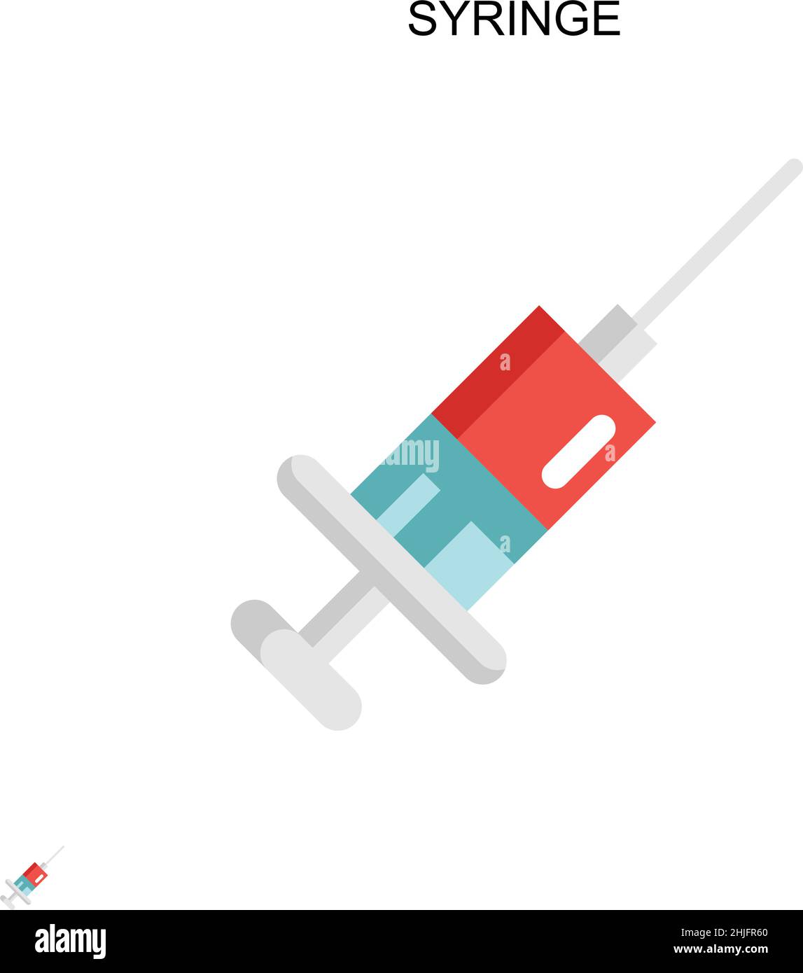 Syringe Simple vector icon. Illustration symbol design template for web ...