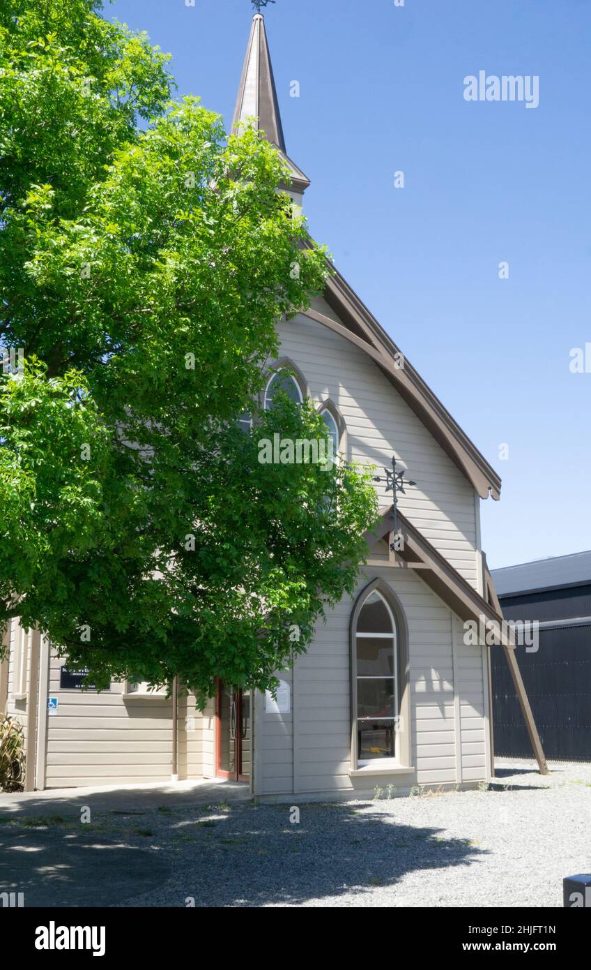 GREYTOWN, NEW ZEALAND NOVEMBER 2 2018; street scene with traditional