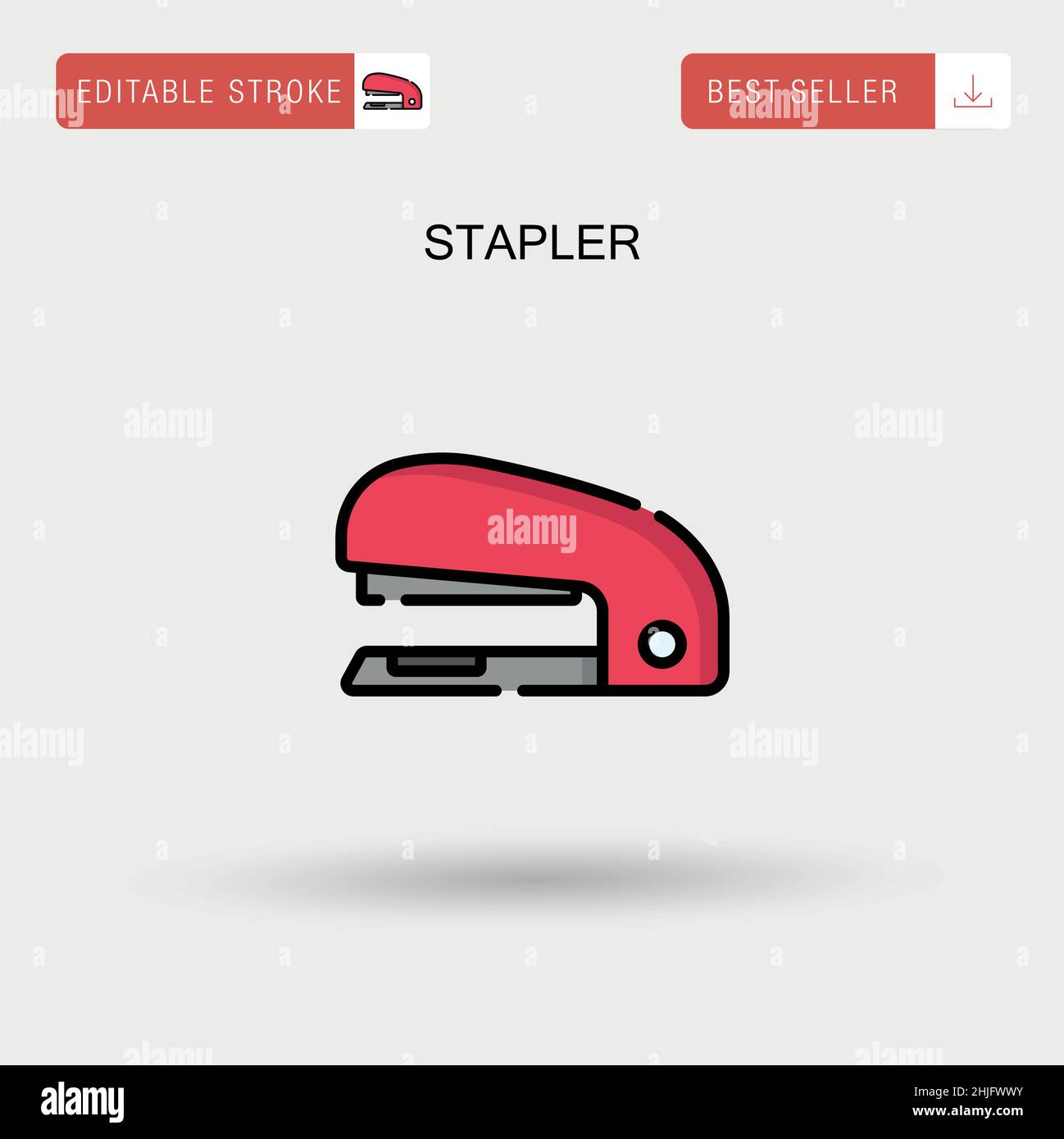 Stapler Simple vector icon Stock Vector Image & Art - Alamy