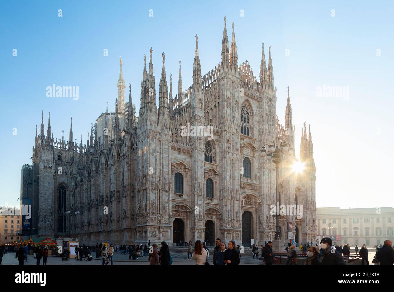 Duomo di Milano, the splendid cathedral of Milan city, Italy, also ...