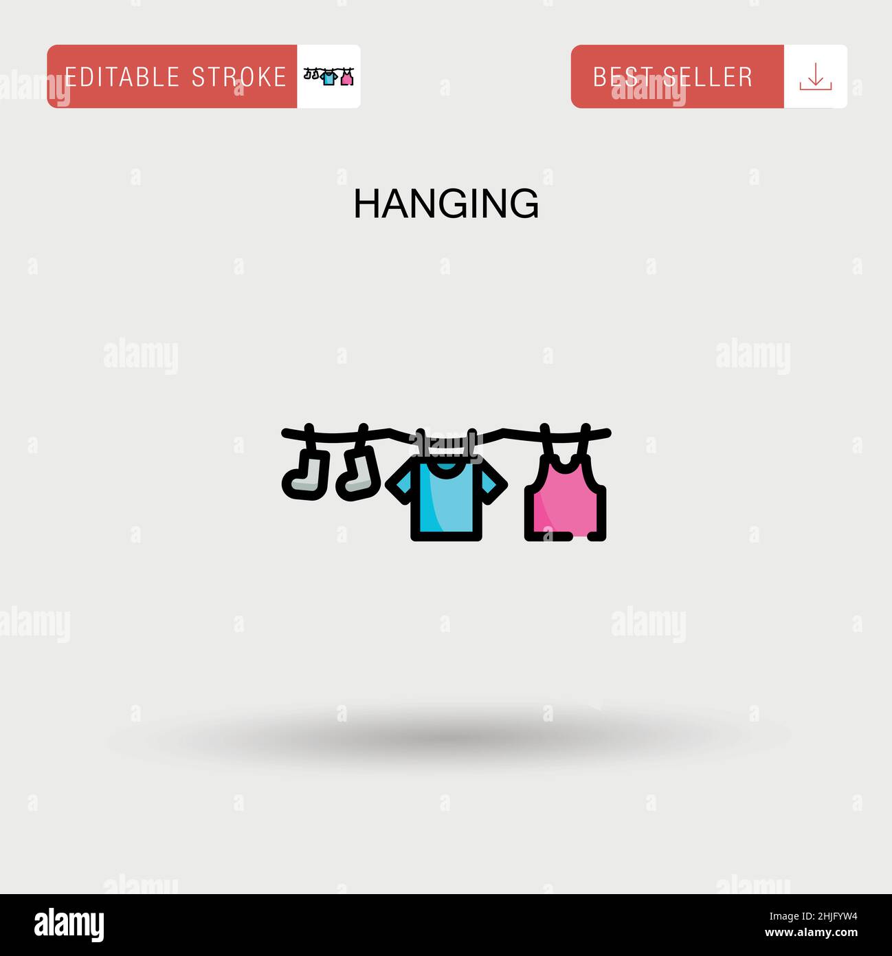 Hanging wall Stock Vector Images Alamy