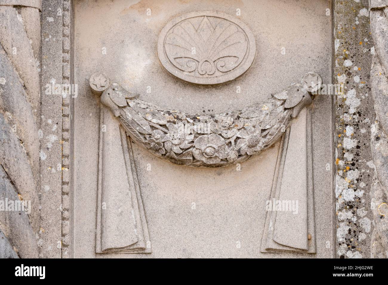 mortuary crown symbol, Sencelles cemetery, Mallorca, Balearic Islands