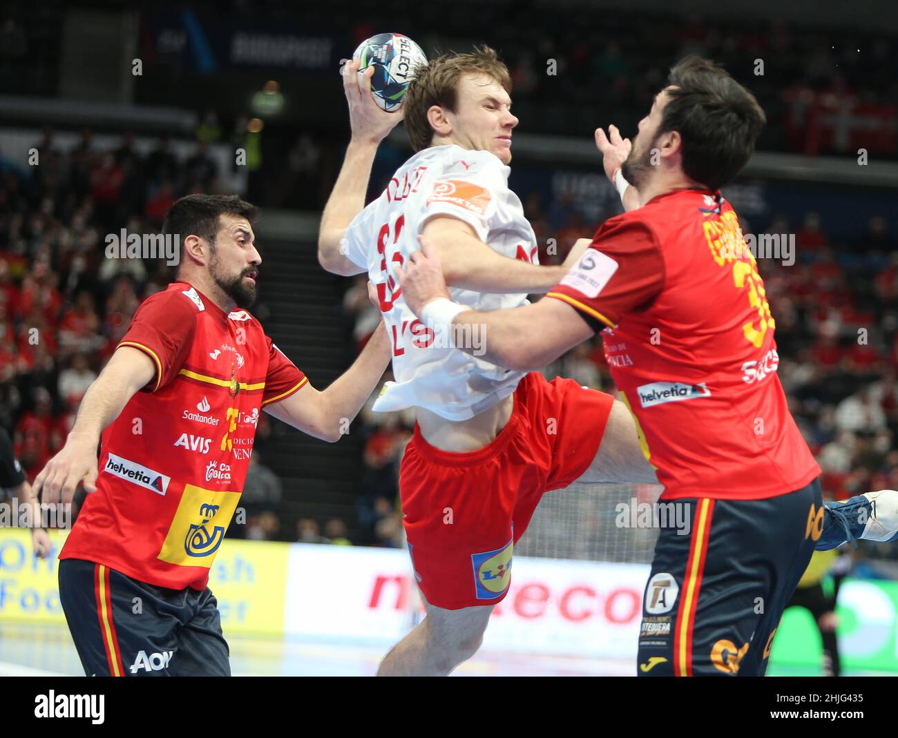 Mathias Gidsel of Denmark the EHF Euro 2022, Semi Final Handball match