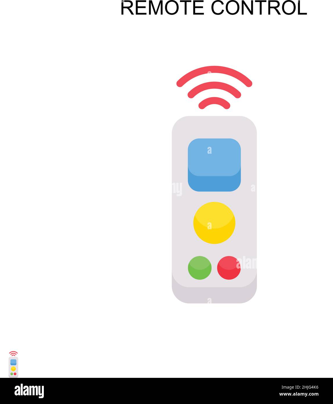 Remote control Simple vector icon. Illustration symbol design template