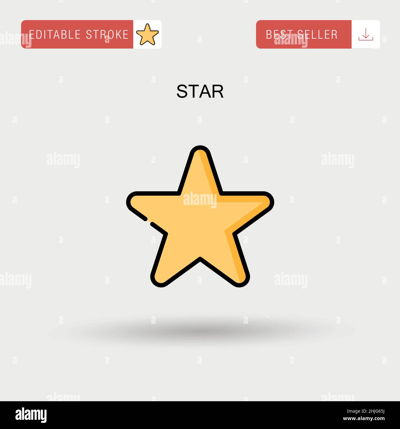 Star Simple vector icon Stock Vector Image & Art - Alamy