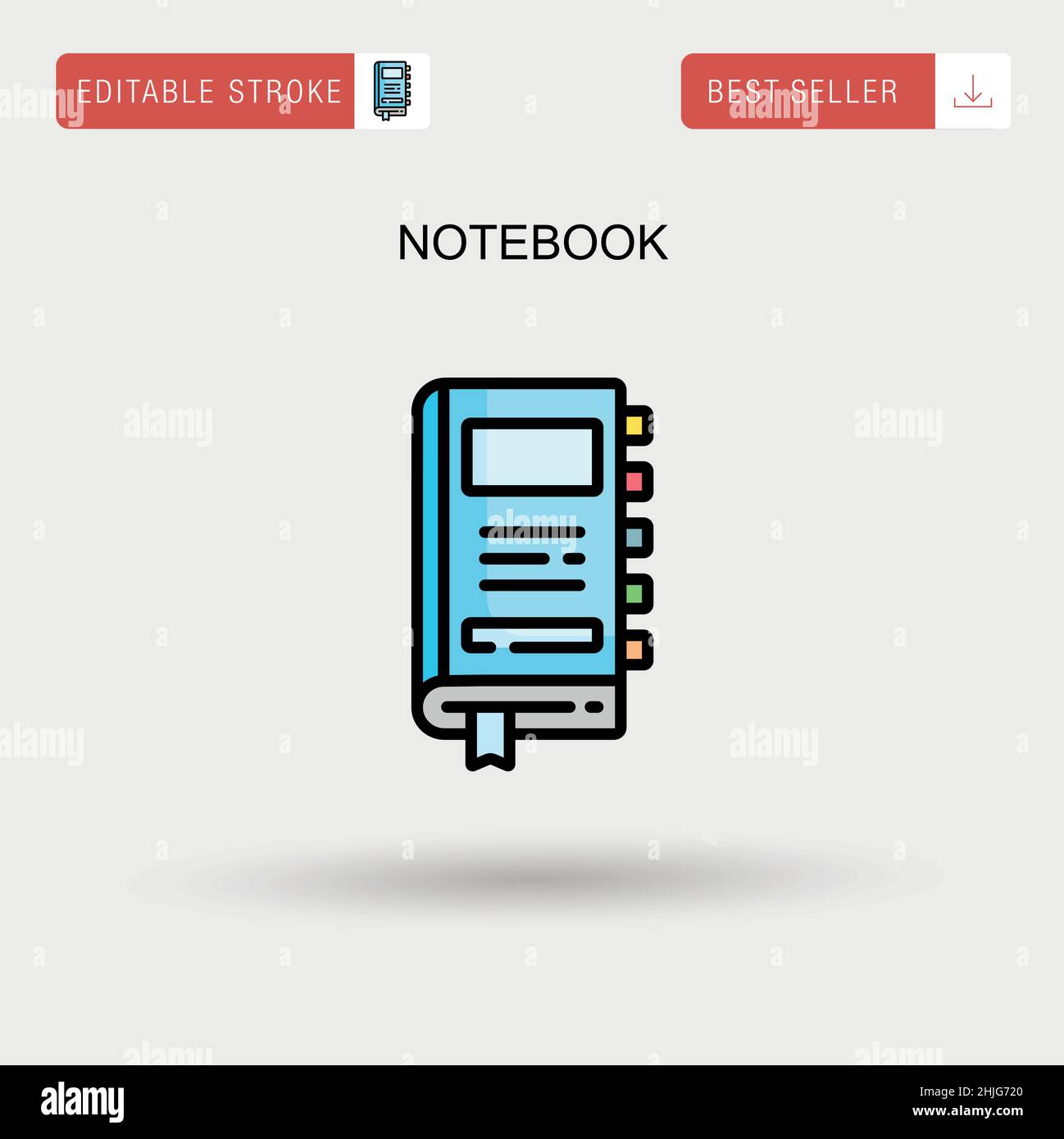Notepad diary Stock Vector Images - Alamy