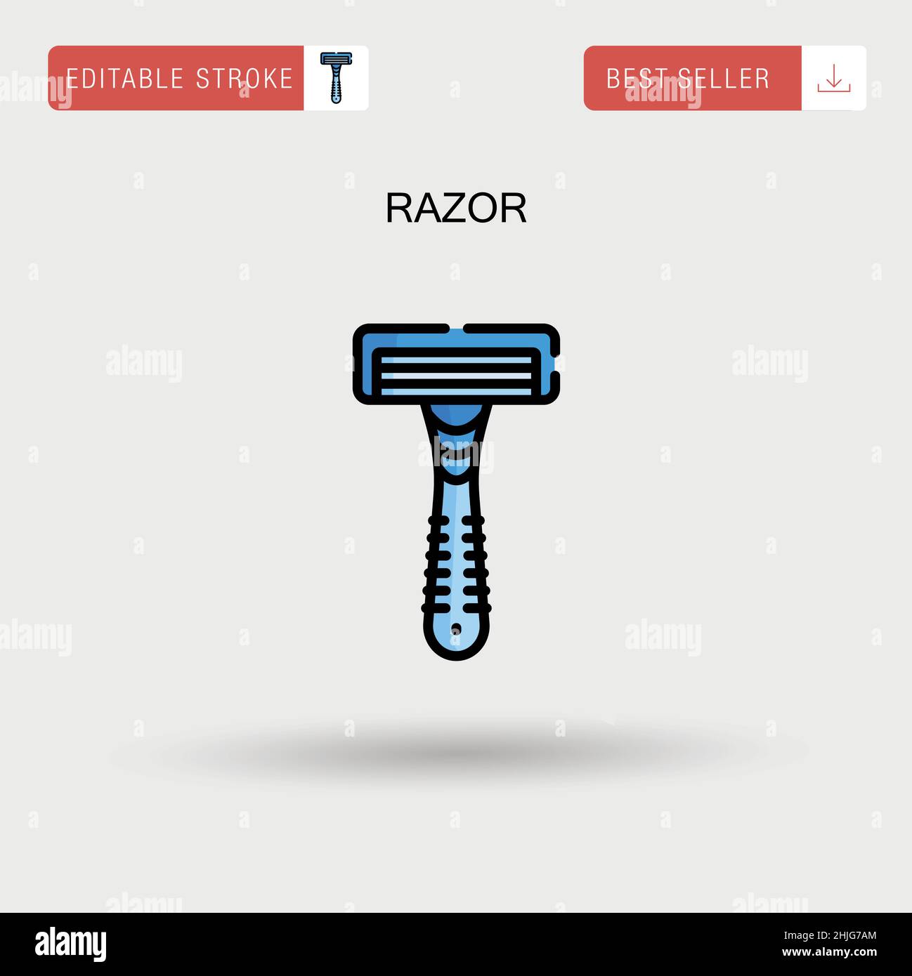Razor Simple vector icon Stock Vector Image & Art - Alamy