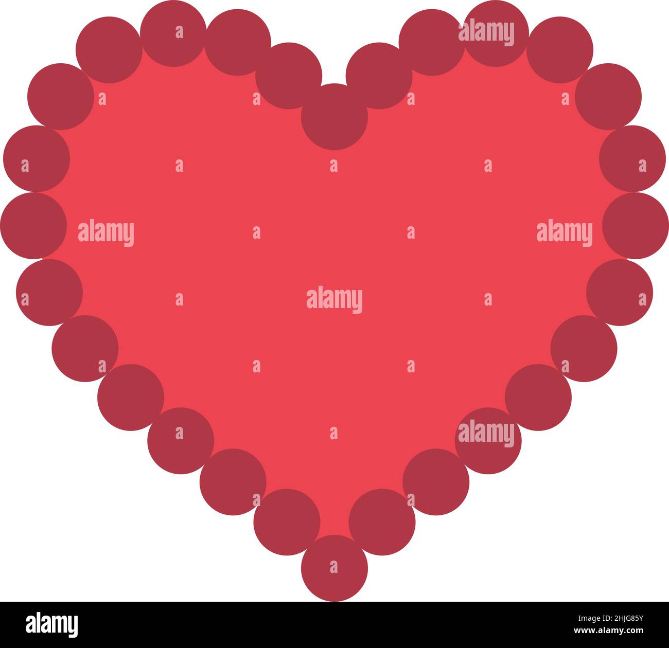 Pearl Heart Filled Icon Vector Stock Vector Image & Art - Alamy