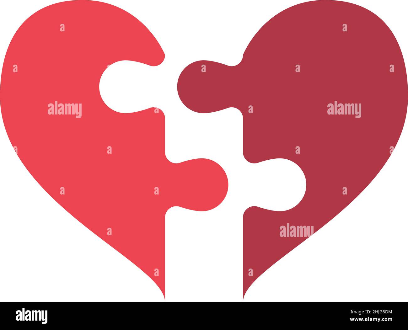 Broken Heart Puzzle Filled Icon Vector Stock Vector Image & Art - Alamy