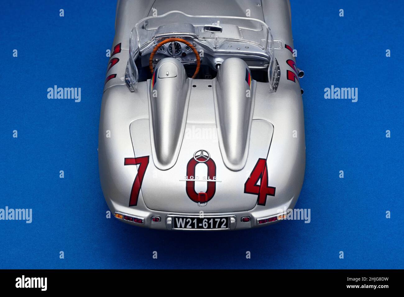 Diecast model car by CMC of Mercedes Benz 300SLR Mille Miglia 1955