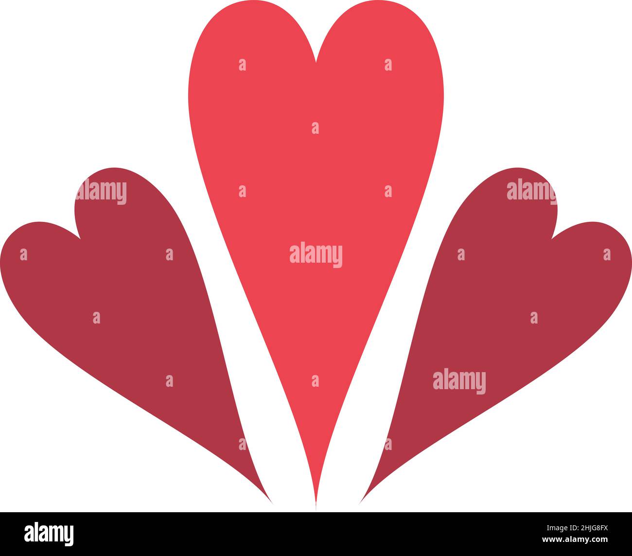 Premium Vector  A set of four heart stencils with four clovers and four  hearts.