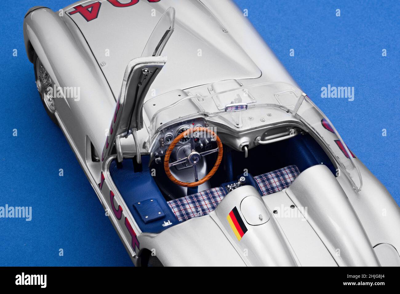 Diecast model car by CMC of Mercedes Benz 300SLR Mille Miglia 1955