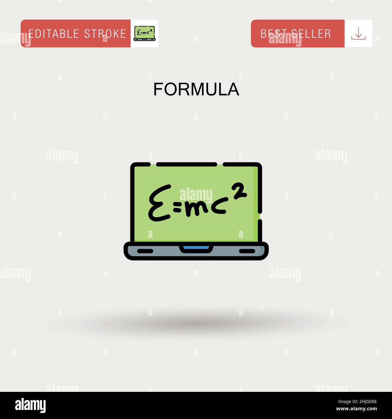 Formula Simple vector icon. Stock Vector