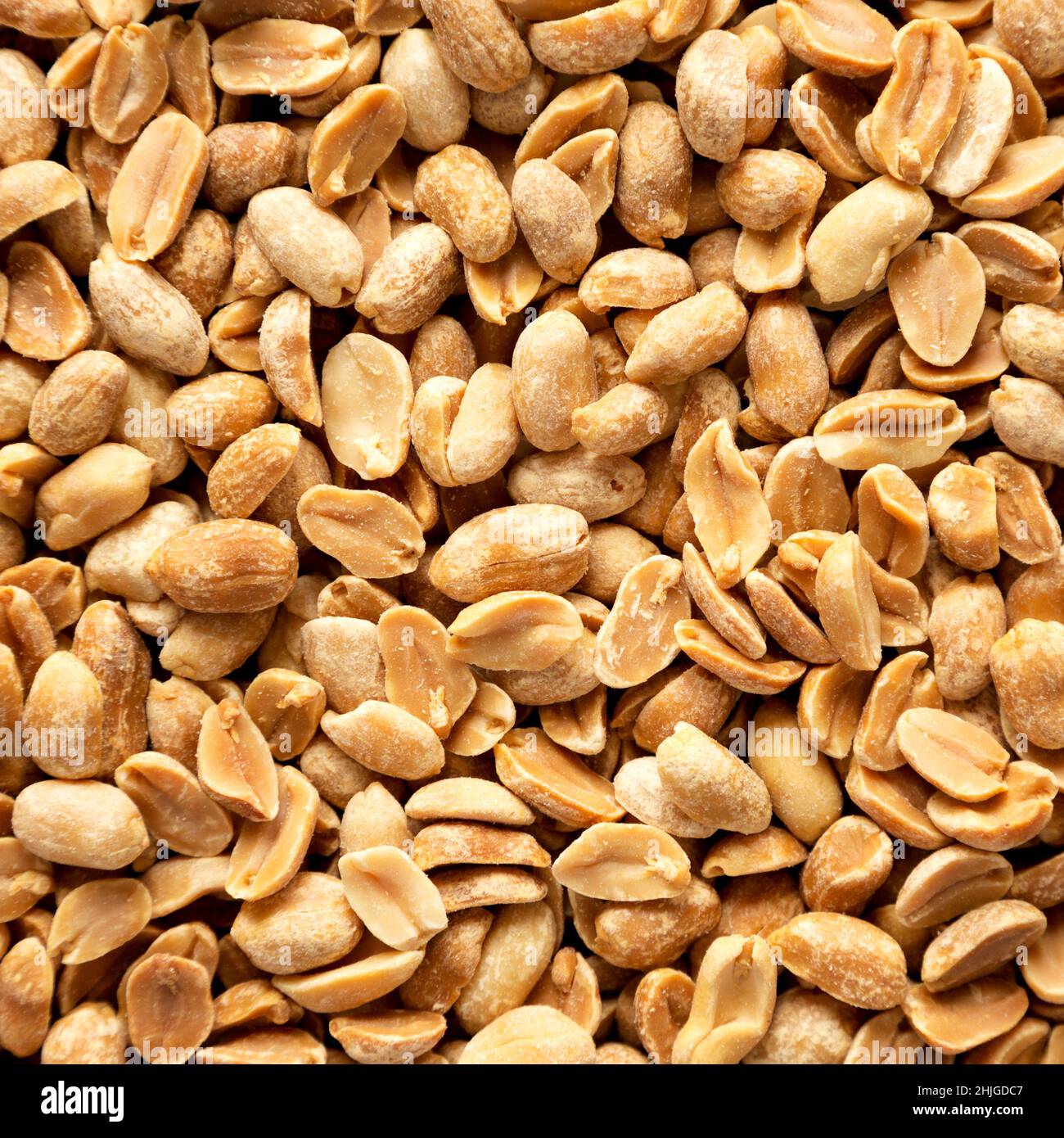 Roasted Salted Shelled Peanuts, top view. Closeup Stock Photo Alamy