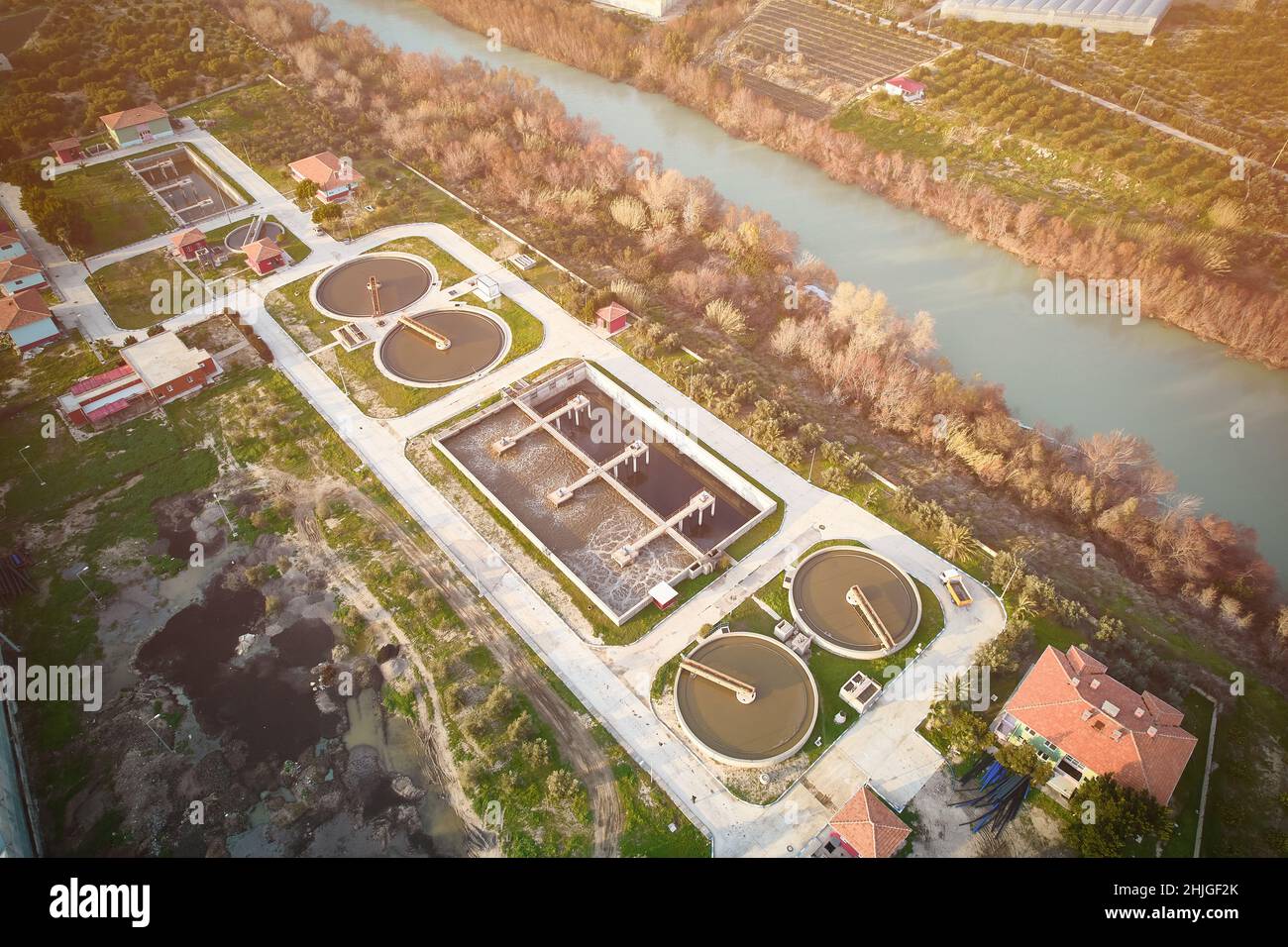 Water treatment plant Stock Photo Alamy