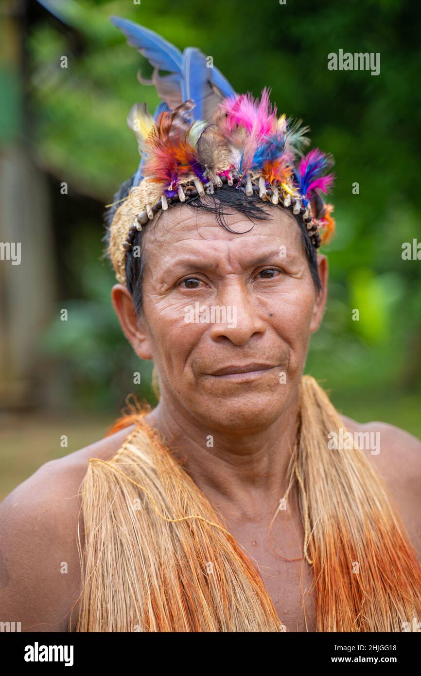 Yagua indian village hi res stock photography and images Alamy