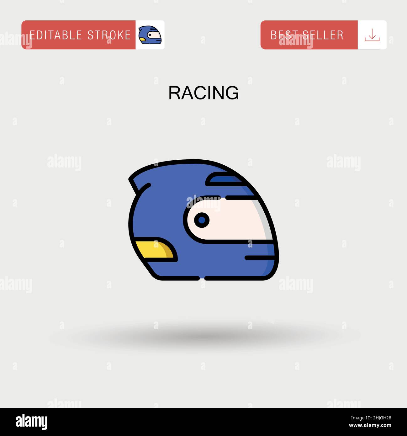 Racing Simple vector icon Stock Vector Image & Art - Alamy