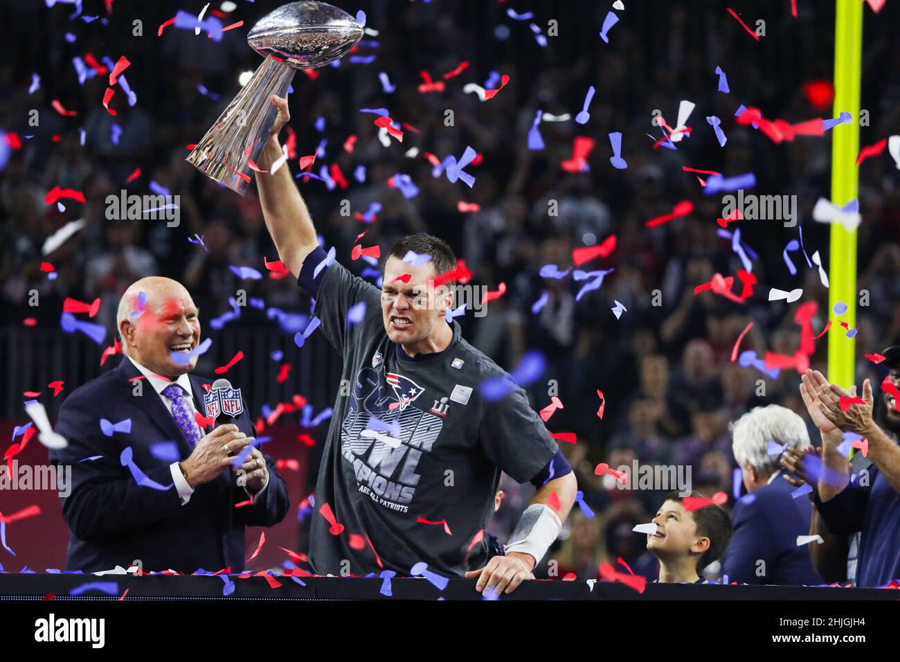 Tom brady superbowl trophy hi-res stock photography and images - Alamy