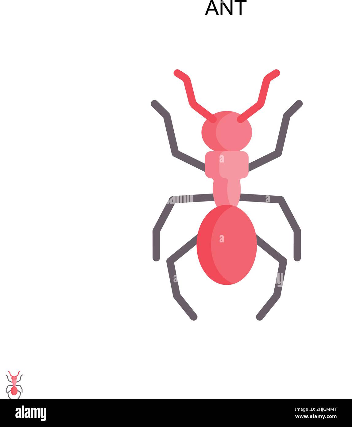 Black ants plant Stock Vector Images Alamy