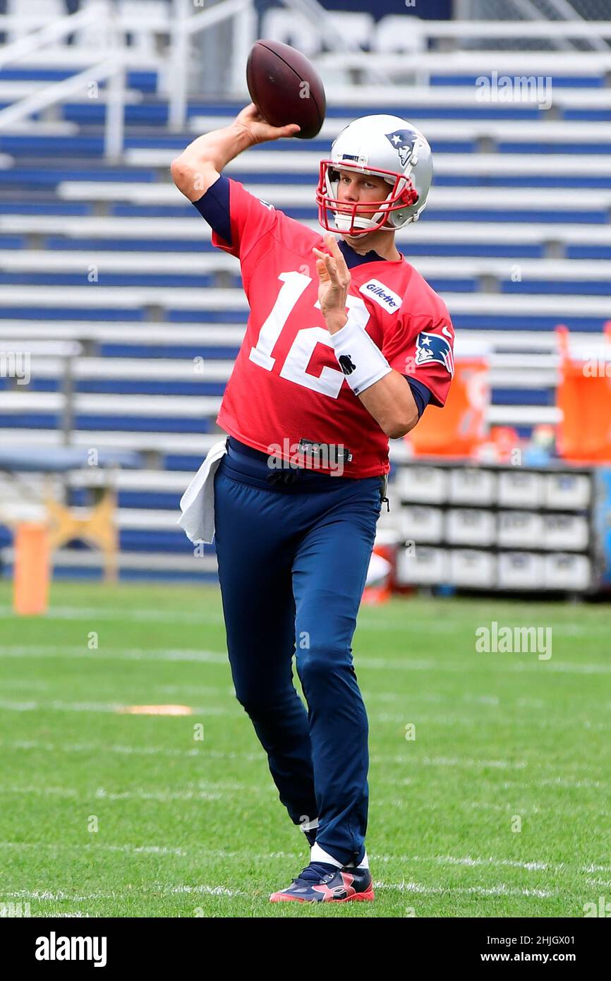 January 29, 2022: Multiple sources report that seven time Super Bowl  Champion, Tom Brady, will announce his retirement from the NFL. Eric  Canha/CSM.August 15, 2013 - Foxborough, Massachusetts, U.S. - New England