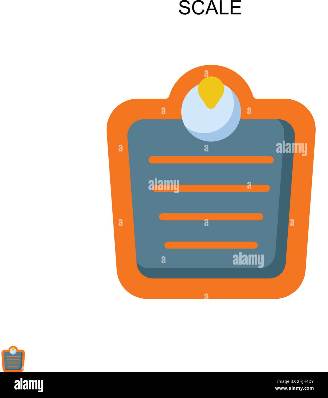 Scale Simple vector icon. Illustration symbol design template for web ...