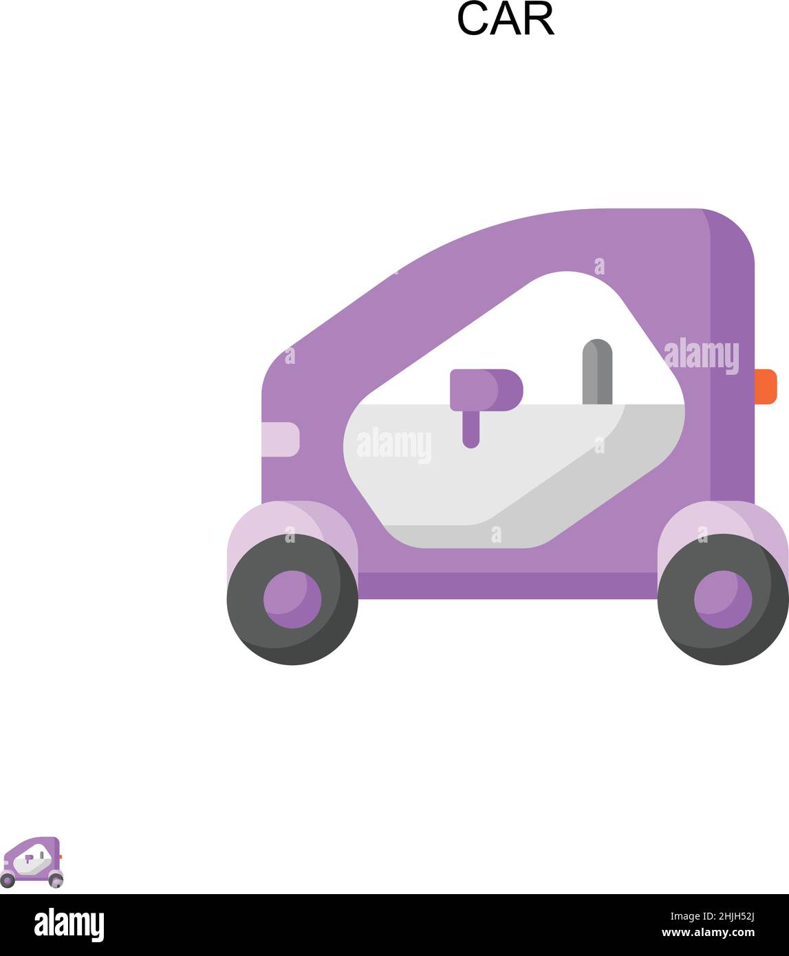 Car Simple vector icon. Illustration symbol design template for web ...
